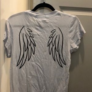 WILDFOX ‘baby’ tee with angel wings on back. Small
